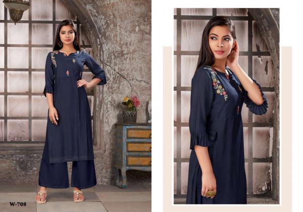 Snapstyle Malang-Viscose-Kurti-With-Bottom